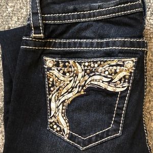 Miss Me JP7573S Skinny Embellished Jean 24